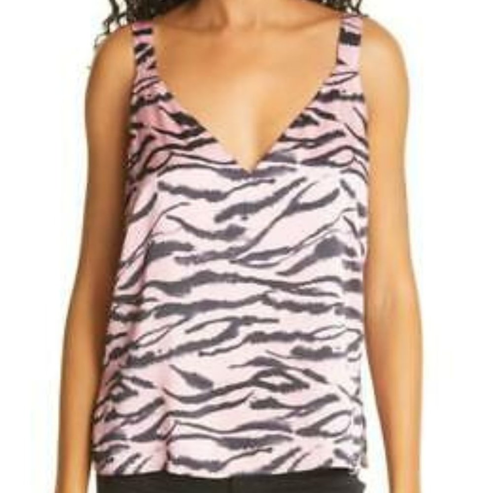 NWT $168 S Cami NYC Pink Black Zebra Diane Cami